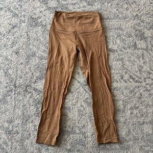 Lululemon Align 21” Saddle Brown Leggings- 4